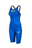 Combinaison Femme Powerskin Carbon Air 2 Dos Ouvert Bleu-Jaune