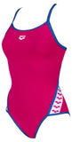 Women's Team Stripe Super Fly Back One Piece Rose - Royal