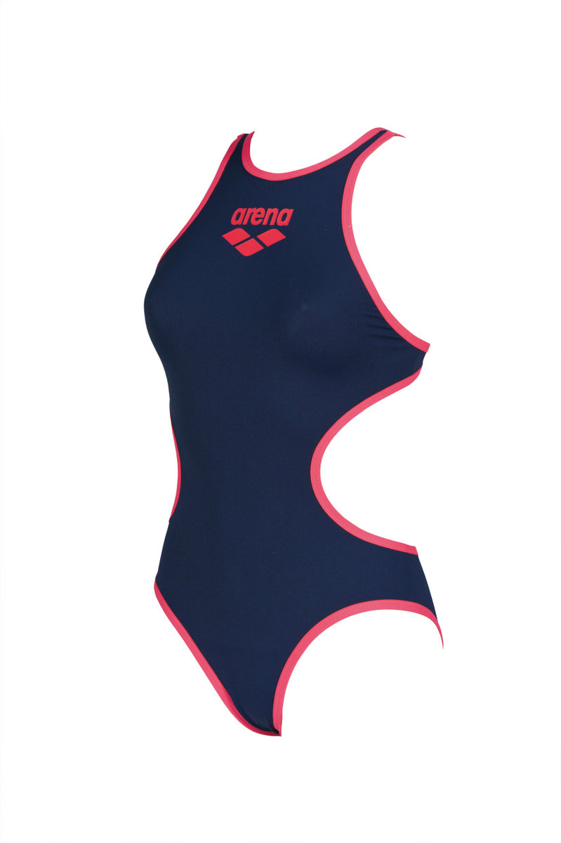 Arena Women's One Biglogo One Piece Navy-Fluo-Red – Not