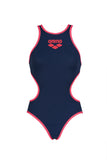 Arena Women's One Biglogo One Piece Navy-Fluo-Red