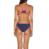 Arena Women's One Biglogo One Piece Navy-Fluo-Red