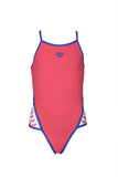 Girls' Team Stripe JR Super Fly Back One Piece Freak Rose - Neon Blue