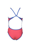 Girls' Team Stripe JR Super Fly Back One Piece Freak Rose - Neon Blue
