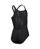 Girls' Team Swimsuit Swim Pro Solid Black - White