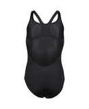 Girls' Team Swimsuit Swim Pro Solid Black - White