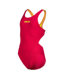 Girls' Team Swimsuit Swim Tech Solid Freak-Rose - Soft-Green