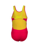 Girls' Team Swimsuit Swim Tech Solid Freak-Rose - Soft-Green