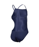 Girls' Team Swimsuit Challenge Solid Navy - White