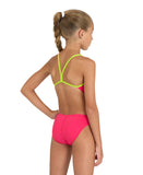 Girls' Team Swimsuit Challenge Solid Freak-Rose - Soft-Green