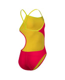 Girls' Team Swimsuit Challenge Solid Freak-Rose - Soft-Green