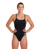 Maillot de bain Femme Arena Team Challenge Solid Noir - Blanc
