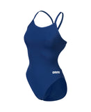 Women's Arena Team Swimsuit Challenge Solid Navy - White