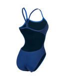 Women's Arena Team Swimsuit Challenge Solid Navy - White