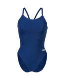Women's Arena Team Swimsuit Challenge Solid Navy - White