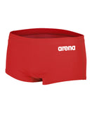 Men's Team Low Waist Short Solid Red-White