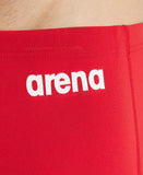 Men's Team Low Waist Short Solid Red-White