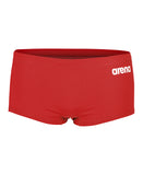 Men's Team Low Waist Short Solid Red-White