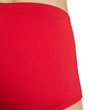 Men's Team Low Waist Short Solid Red-White