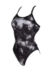 Arena Femme Challenge Back Allover Black - Noir Multi