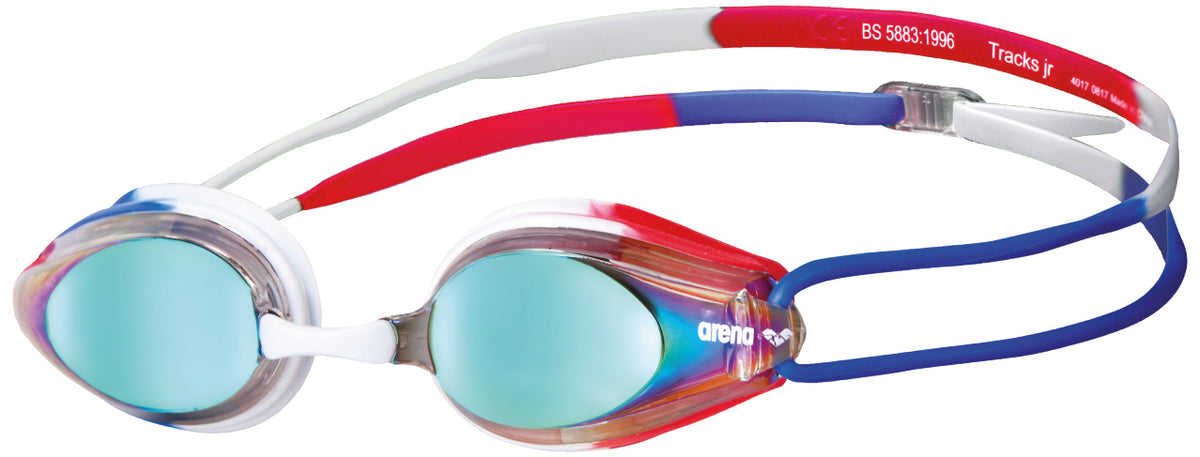 tracks mirror goggles Goggle Tracks Jr Mirror Gold-Blue-Red – Not Normal Swimwear