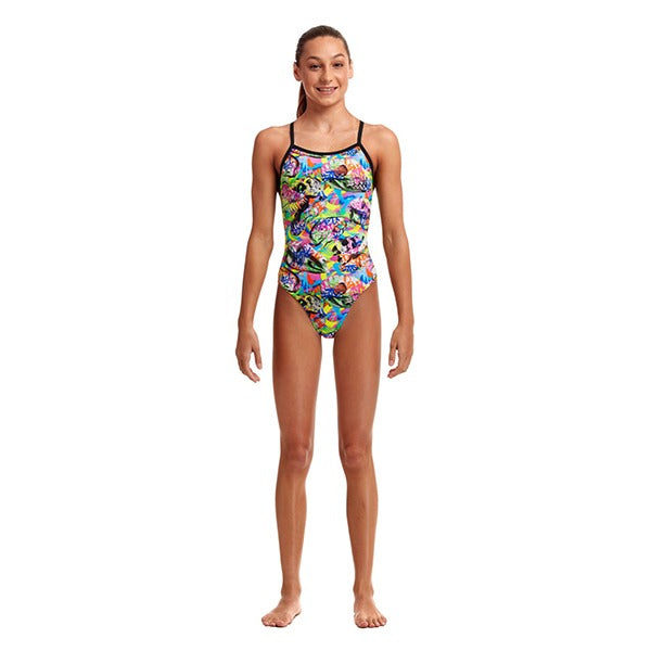 Funkita Ladies Tie Me Tight One-Piece Swimsuit - Oiled Up