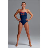 Women's One Piece Single Strap Ocean Fire
