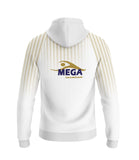 Sweater Hooded Zipped Womens MEGA White