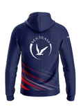 Sweater Hooded Zipped Mens MSTEAM Blue