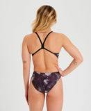 Arena Femme Challenge Back Allover Black - Noir Multi