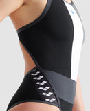 Maillot de bain Femme Arena Icons Super Fly Back Panel Noir - Asphalte - Ardesia