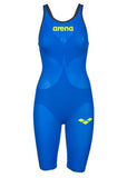 Combinaison Femme Powerskin Carbon Air 2 Dos Ouvert Bleu-Jaune