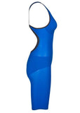 Combinaison Femme Powerskin Carbon Air 2 Dos Ouvert Bleu-Jaune