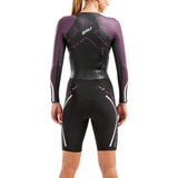 Pro-Swim Run Pro Wetsuit Black / Verry Berry Print Scarlet Womens