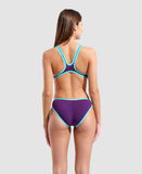 Arena Femme One Maillot de Bain Laser Lights Print Noir - Multi