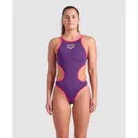Arena Women's One Biglogo One Piece Plum-Bright Coral