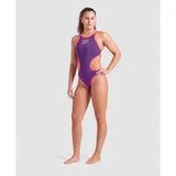 Arena Women's One Biglogo One Piece Plum-Bright Coral