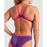 Arena Women's One Biglogo One Piece Plum-Bright Coral