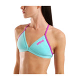 Women's Team Swim Top Tie Back Solid Water - Very Fuschia