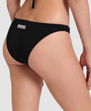 Women's Team Swim Bottom Solid Black - White