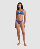 Women's Team Swim Bottom Solid Royal - White