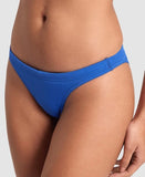 Women's Team Swim Bottom Solid Royal - White
