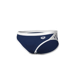 Men's Icons Swim Brief Solid Navy-White