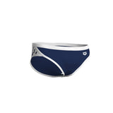 Men's Icons Swim Brief Solid Navy-White