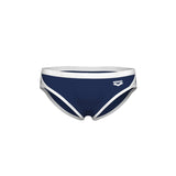 Men's Icons Swim Brief Solid Navy-White