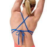 Dames ECO+ Solid Lattice Tie-Back rood/blauw
