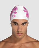 Cap Flat Silicone Breast Cancer White-Wavy Roses