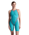 Women's Powerskin Carbon Core FX Openback Turquoise Metallic