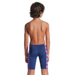 Boy's Racing Stripe Swim Jammer Navy-Navy Multi