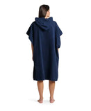 Hooded Poncho Navy-White