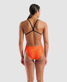 Women's Fireflow Swimsuit Challenge Black-Team Orange